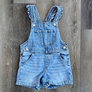 H&M Light Blue Denim Overall shorts